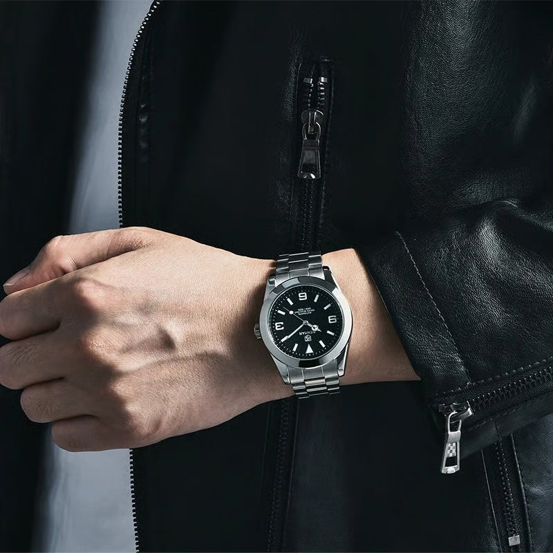 Luxury Men Mechanical Wristwatches Stainless Steel Sports Men Automatic Watches 50ATM waterproof Clock